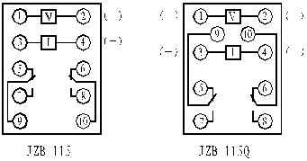 JZB-115Q,JZB-115內(nèi)部端子圖