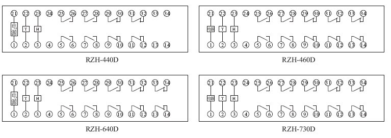  RZH-D產(chǎn)品內(nèi)部接線圖