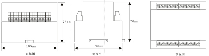 DCS-11外形尺寸及安裝開孔圖