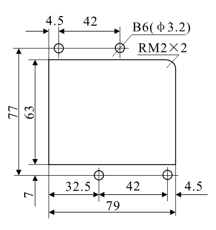 DZ-3E/44、DZ-3E/44J安裝開孔尺寸圖