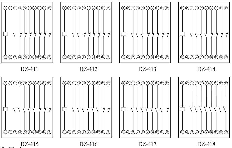 DZ-415內(nèi)部接線圖