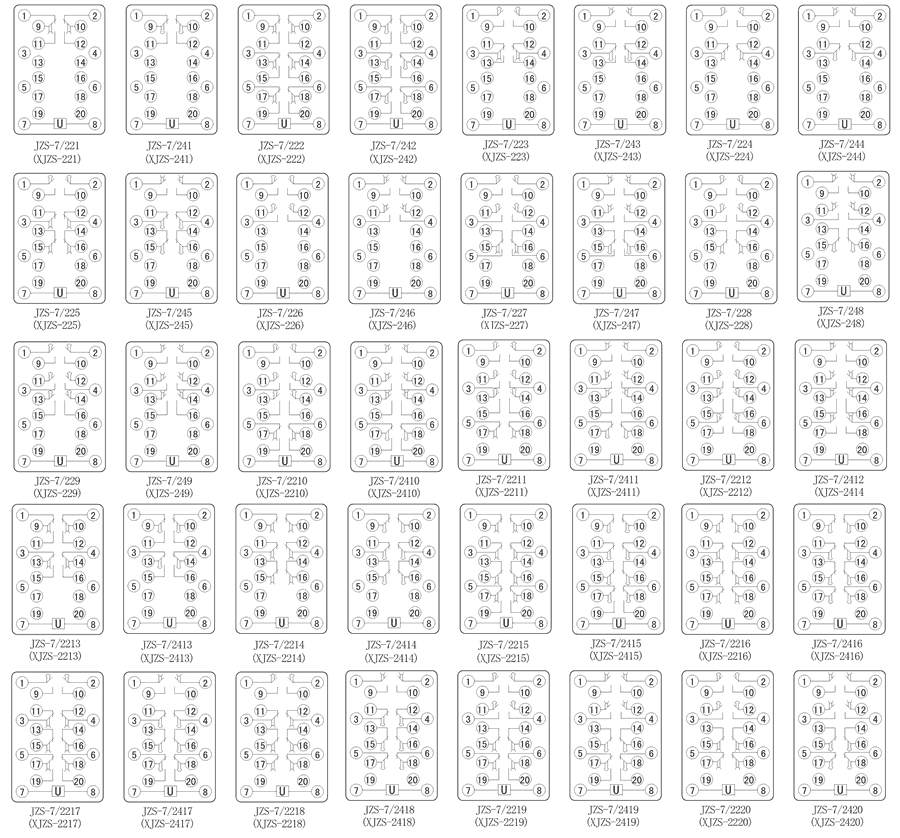 JZS-7/2415內(nèi)部接線圖