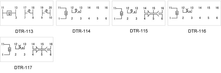 DTR-115內(nèi)部接線圖