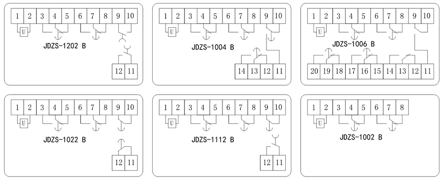 JDZS-1112B內(nèi)部接線圖