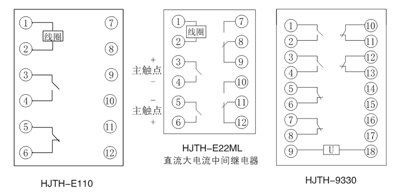 HJTH-E22ML內(nèi)部接線圖