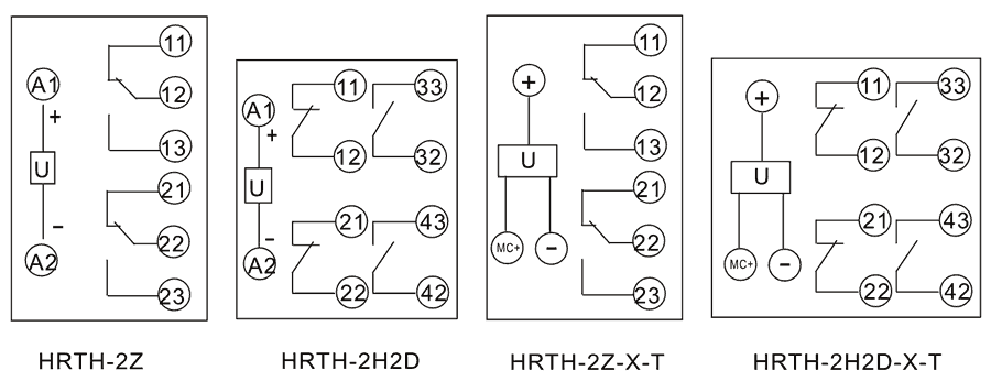 HRTH-Y-2H2D內部接線圖