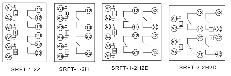 SRFT-1-2H2D內(nèi)部接線圖