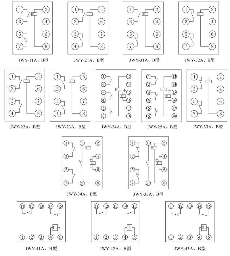 JWY-35B內(nèi)部接線圖