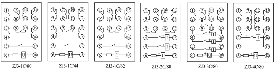 ZJ3-1C/44內(nèi)部接線圖