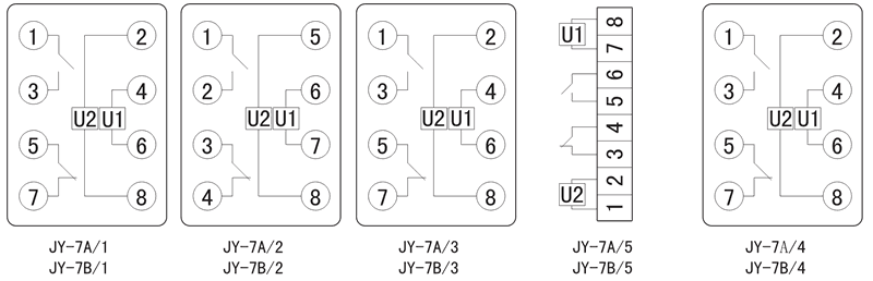 JY-7A/5內(nèi)部接線圖