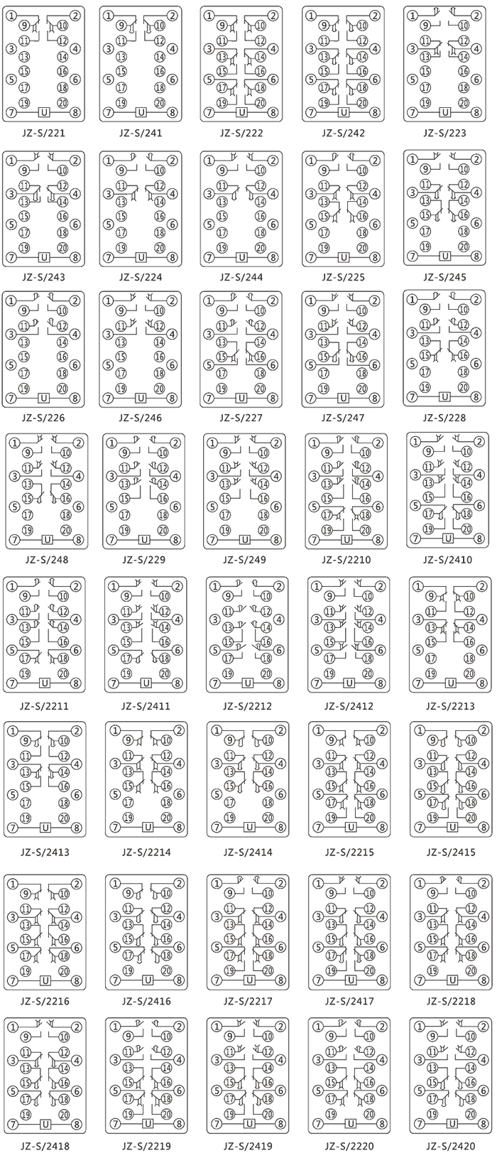 JZ-S/223內(nèi)部接線圖