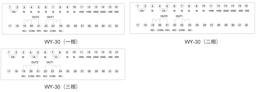 WY-35C3內(nèi)部接線圖