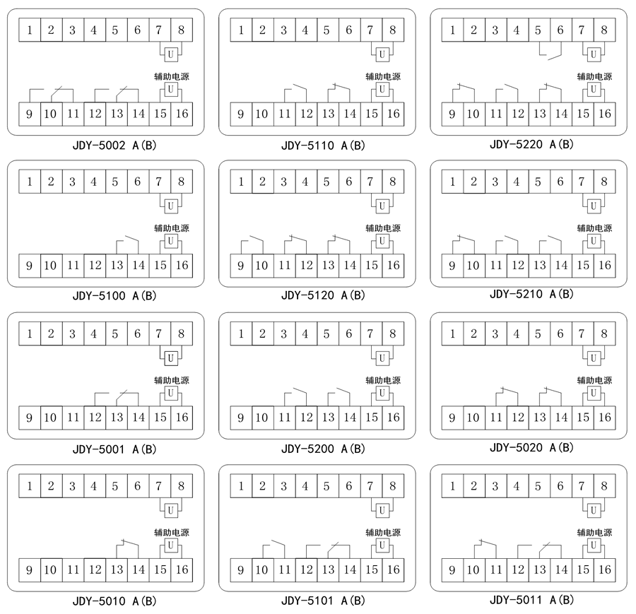 JDY-5001內(nèi)部接線(xiàn)圖